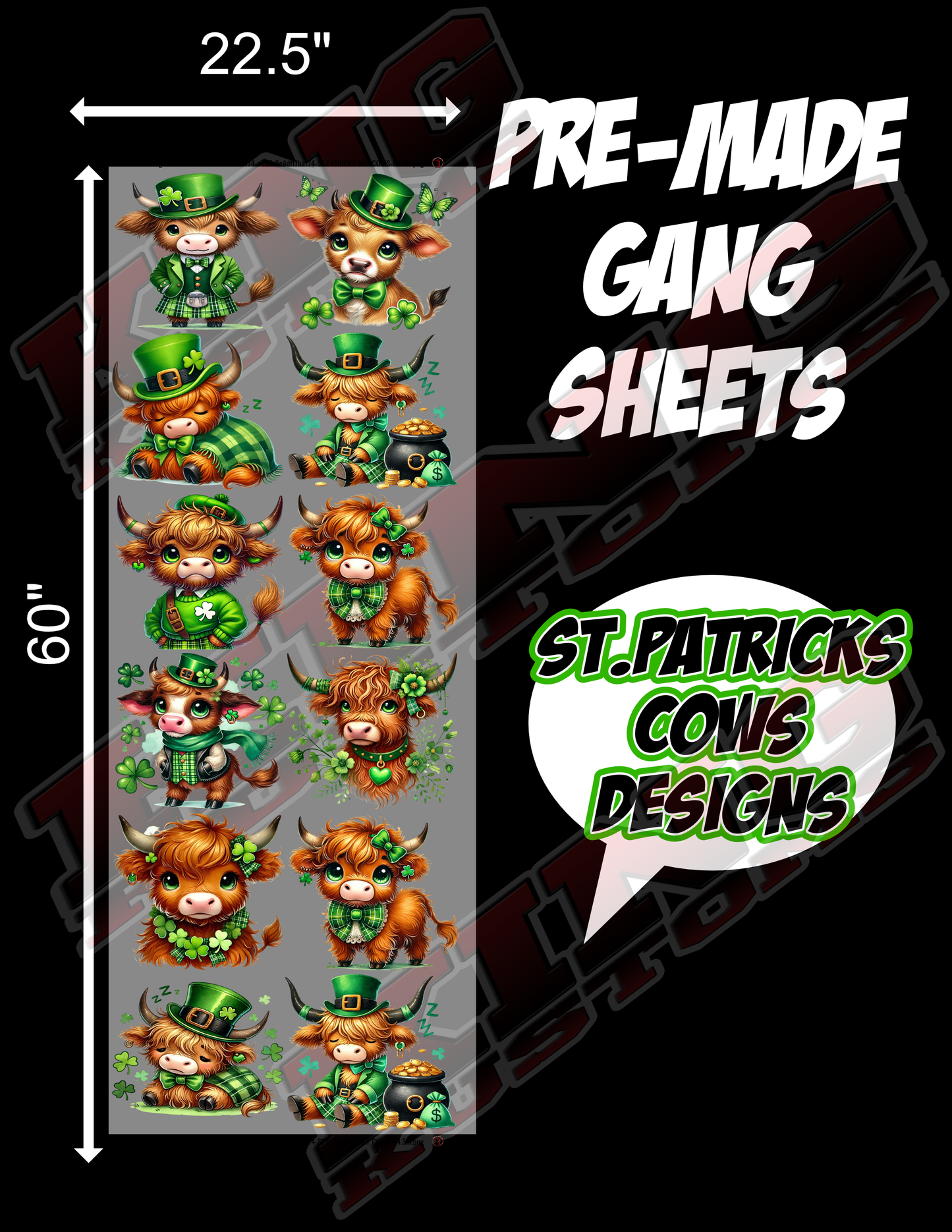 ST. PATRICKS DAY COWS