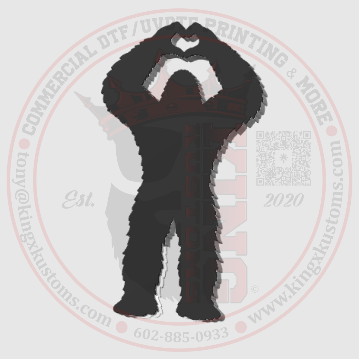 Bigfoot Hand Heart
