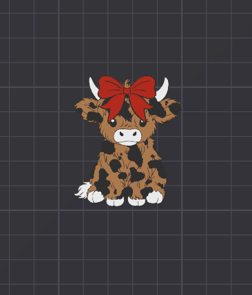 HL cow Bow (red)